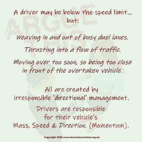 ArgueThis image with the text argueing that drivers are responsible for their vehicle's direction