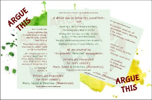 collection of argue-this digital download road safety prompt cards... from the digital download shop